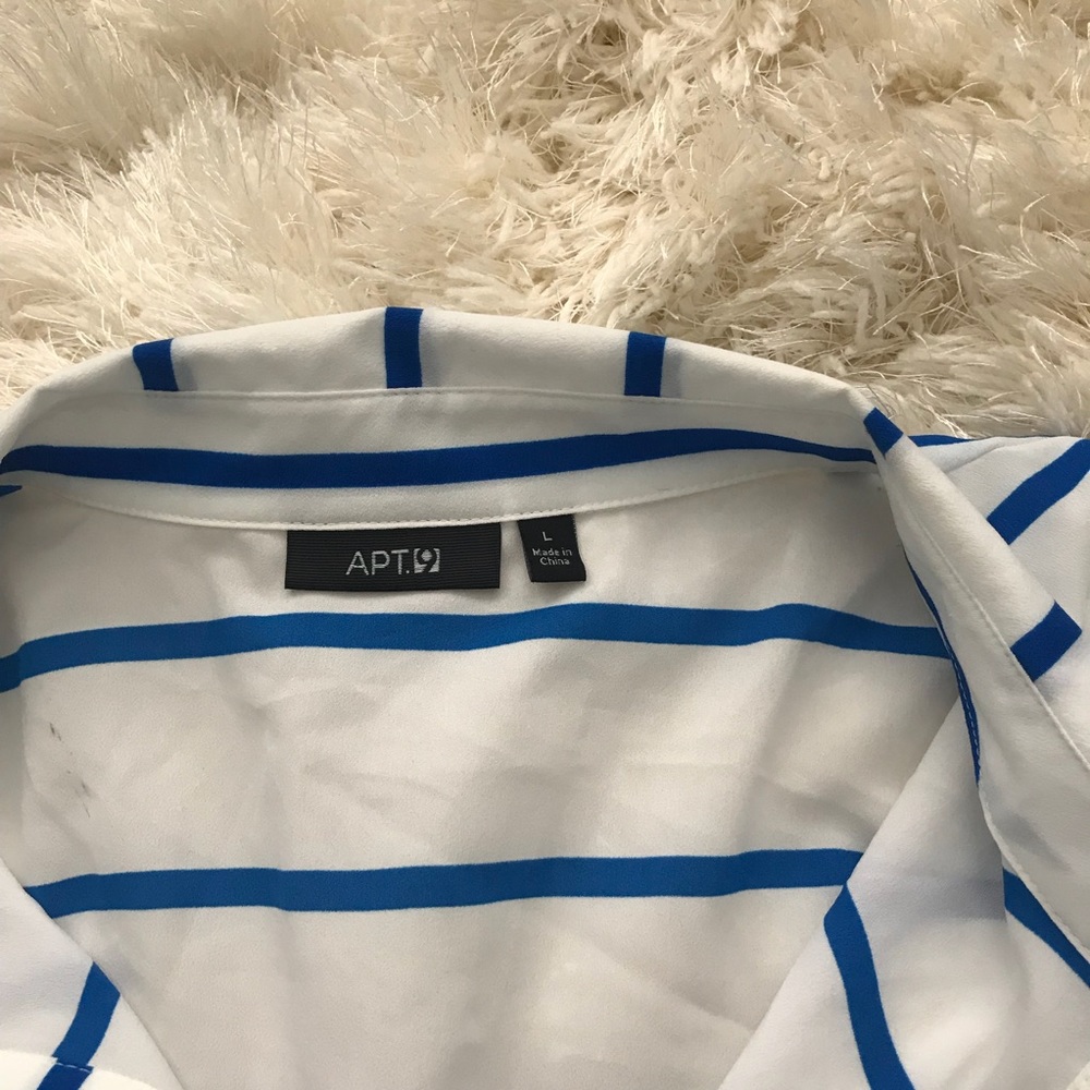 Striped “High-Low” Top - Picture 2 of 4
